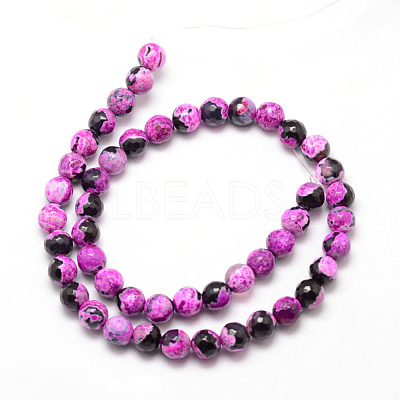 Natural Fire Crackle Agate Bead Strands X-G-K166-06F-8mm-07-1