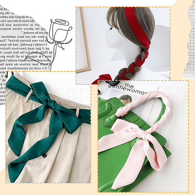 Skinny Polyester Hair Bands OHAR-WH20013-001F-1