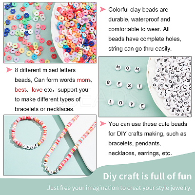 Acrylic Horizontal Hole Letter Beads DIY-PH0003-78-1