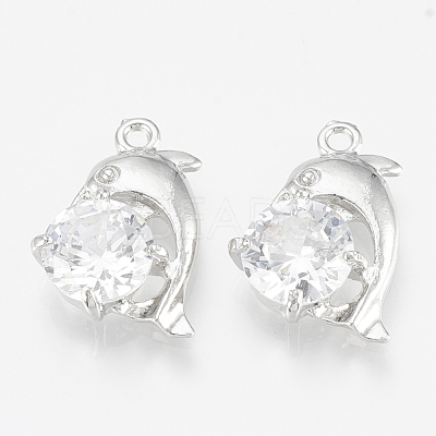 Alloy Cubic Zirconia Pendant ZIRC-Q017-061P-1