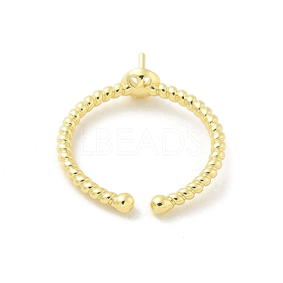 Brass Cup Peg Open Cuff Ring Settings KK-G518-02G-02-1