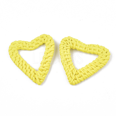 Handmade Reed Cane/Rattan Woven Linking Rings X-WOVE-T006-038A-1