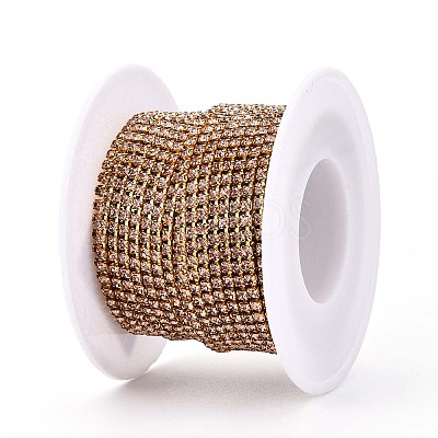 Iron Rhinestone Cup Chains CH-T006-02A-03-1