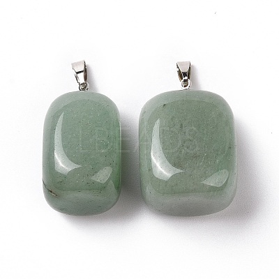Natural Green Aventurine Pendants G-K302-B06-1