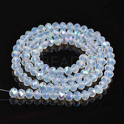 Electroplate Glass Beads Strands EGLA-A034-J1mm-L07-1