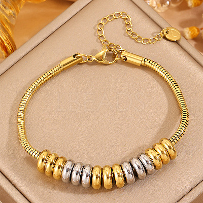 304 Stainless Steel Beaded Bracelets WG9C266-01-1