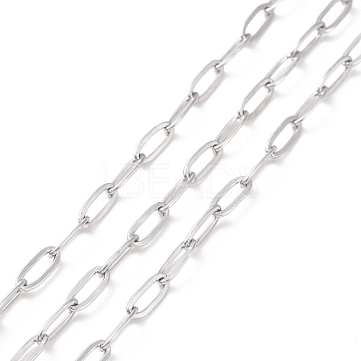 Tarnish Resistant 304 Stainless Steel Cable Chains CHS-C002-03P-06-1