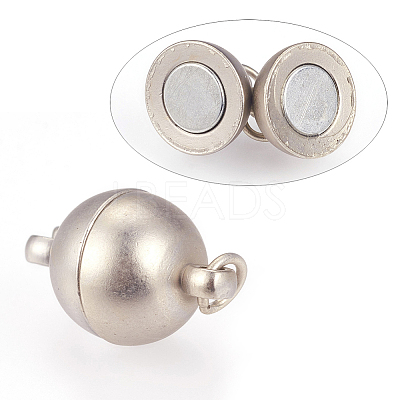 Brass Magnetic Clasps with Loops LS-KK-K176-01S-1