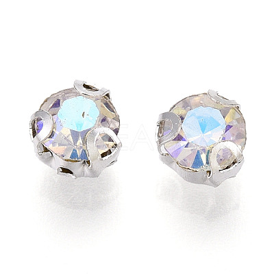 Sew on Rhinestone Montee Beads KK-T071-01D-01-1