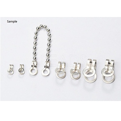 Tarnish Resistant 304 Stainless Steel Ball Chain Connectors STAS-R089-07-1
