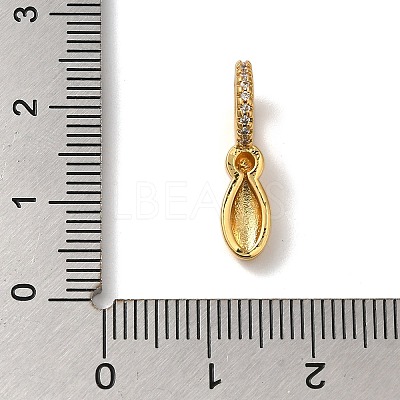Brass Micro Pave Cubic Zirconia Pendants KK-K345-13I-G-1