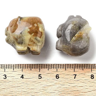 Natural Crazy Agate Carved Figurines DJEW-L023-C08-1