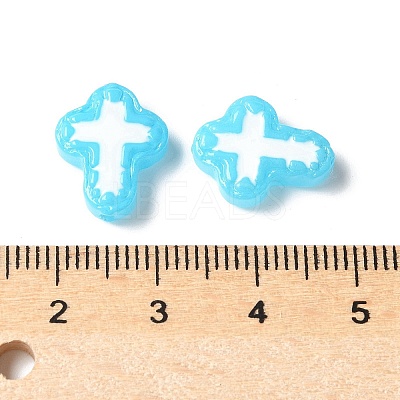 Baking Paint Glass Enamel Beads BLOW-D300-06G-1