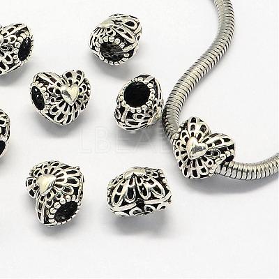 Alloy European Beads PALLOY-S079-008AS-1