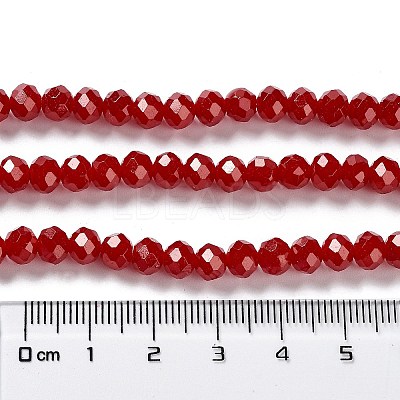 Baking Paint Imitation Jade Glass Bead Strands DGLA-A034-J6MM-A29-1