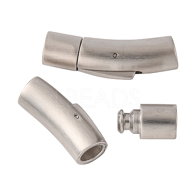 304 Stainless Steel Bayonet Clasps LS-STAS-C041-01-1