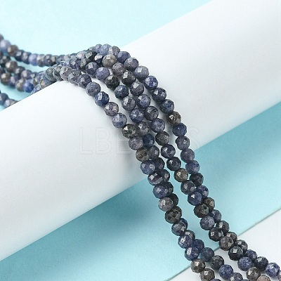 Natural Sapphire Beads Strands G-G204-A02-3.5mm-1