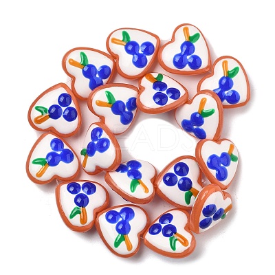 Baking Paint Glass Enamel Beads LAMP-V001-06E-1