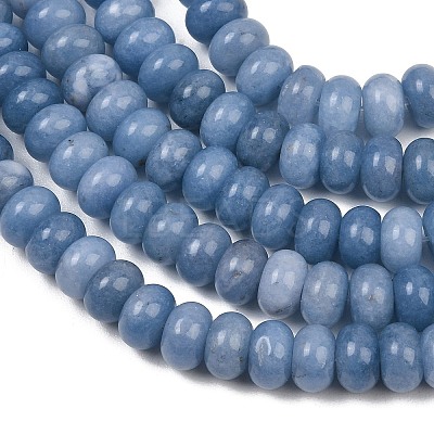 Dyed Natural White Jade Beads Strands G-G107-A39-01-1