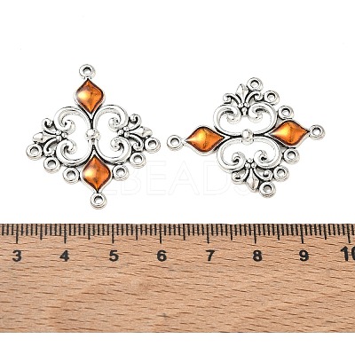 Alloy Enamel Chandelier Component Links ENAM-EA9734Y-6-1