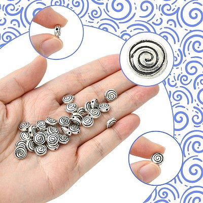30Pcs Tibetan Style Alloy Beads TIBEB-FS0001-12-1