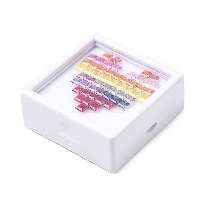 53Pcs Cubic Zirconia Cabochons CU-F002-05I-1