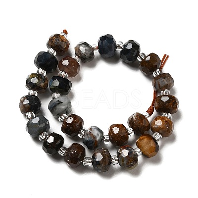 Natural Pietersite Beads Strands G-G980-01-1