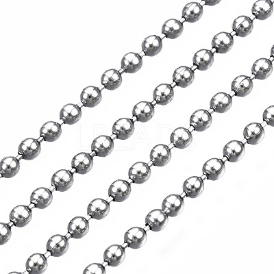 Tarnish Resistant 304 Stainless Steel Ball Chains CHS-S005-05A-01-1