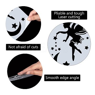 PET Plastic Drawing Painting Stencils Templates DIY-WH0284-003-1