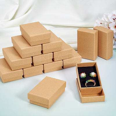 24Pcs Cardboard Jewelry Set Box CBOX-TA0001-07-1
