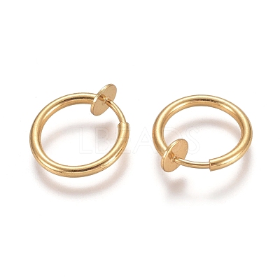 304 Stainless Steel Clip-on Earring Findings X-STAS-E482-17G-1