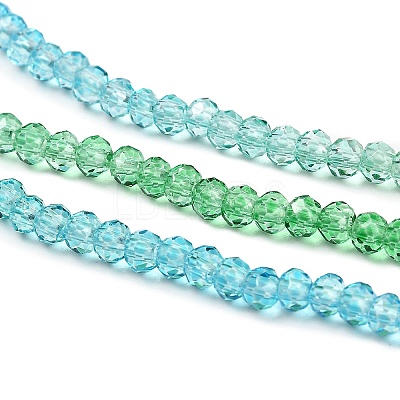 Transparent Painted Glass Beads Strands DGLA-A034-T2mm-A17-1
