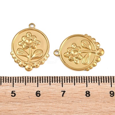 304 Stainless Steel Pendants Cabochon Settings STAS-L317-30G-1