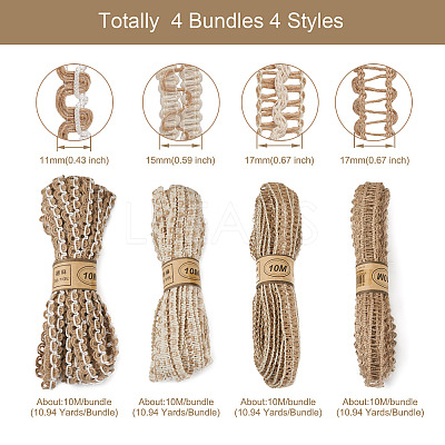 4 Bundles 4 Styles 
Natural Jute Cord OCOR-MP0001-03-1