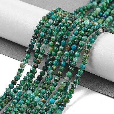 Natural Chrysocolla Beads Strands X-G-P514-A03-02-01-1