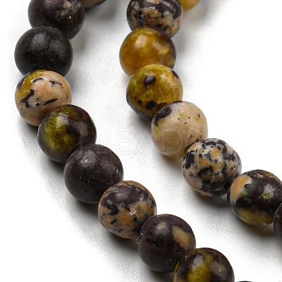 Natural Cherry Blossom Jasper Beads Strands G-C079-A02-01-1