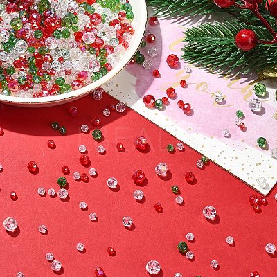 150G Christmas Themed Glass Beads GLAA-YWC0004-05-1