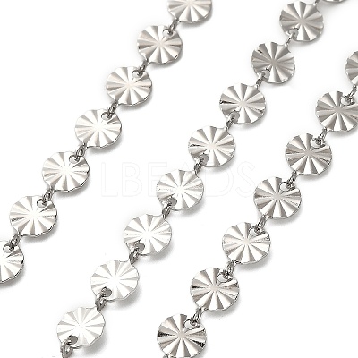 304 Stainless Steel Flower Link Chains CHS-A016-66B-P01-1