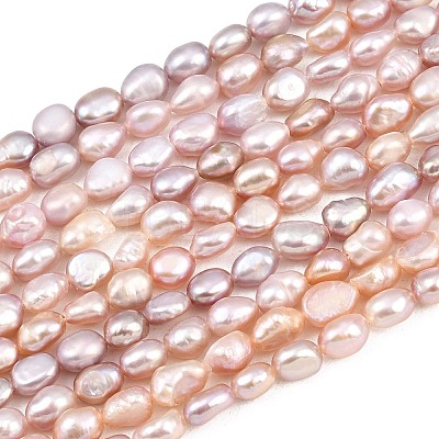 Natural Cultured Freshwater Pearl Beads Strands PEAR-L033-30B-1