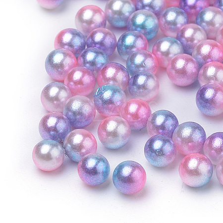 Rainbow Acrylic Imitation Pearl Beads LS-OACR-R065-2.5mm-A13-1