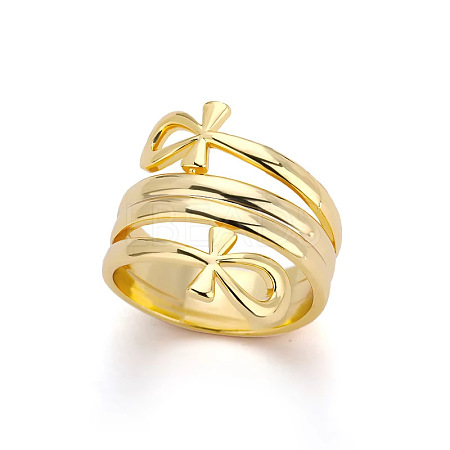 Brass Adjustable Finger Rings FS-WGCBB08-03-1