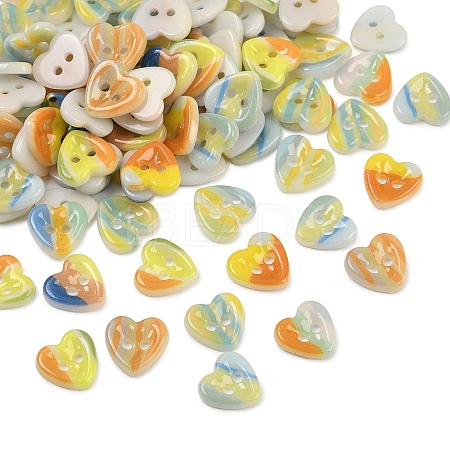 2-Hole Porcelain Buttons PORC-R010-07B-1