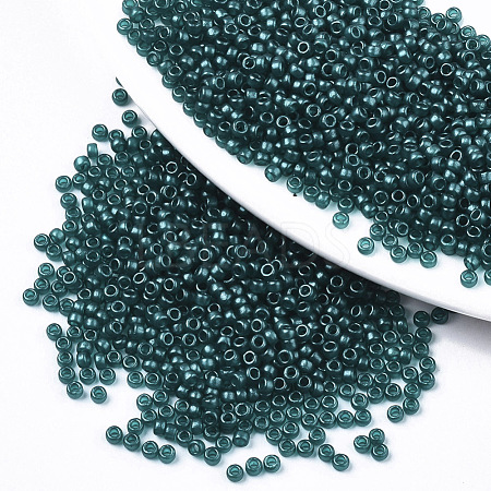 Frosted Opaque Glass Seed Beads X-SEED-S042-06A-01-1