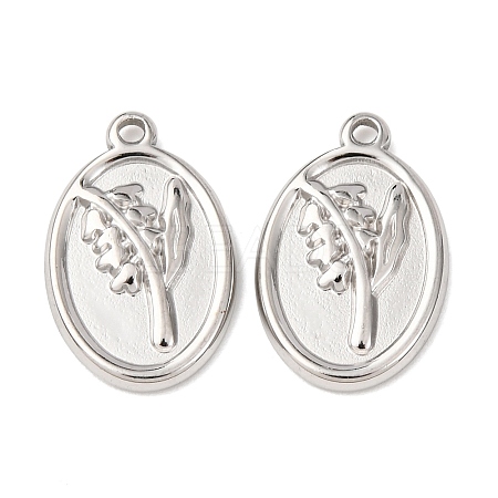 304 Stainless Steel Pendants STAS-I358-12P-06-1
