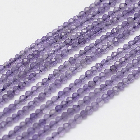 Natural Amethyst Bead Strands G-G936-2mm-26-1