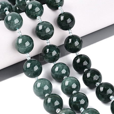 Natural Jadeite Myanmar Jade Beads Strands G-N353-07E-01-01-1