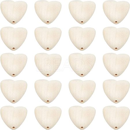 Olycraft 20Pcs Chinese Cherry Wood Beads WOOD-OC0002-13-1