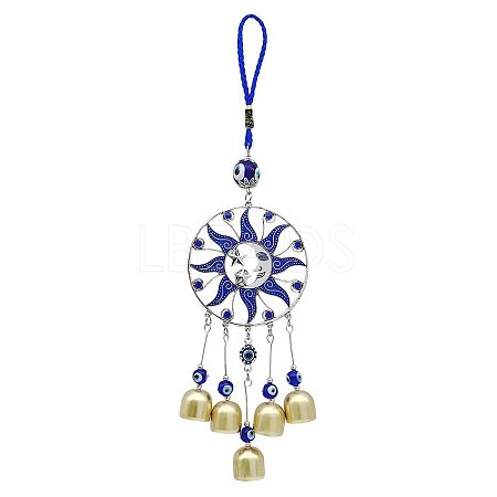 Alloy Enamel Sun Pendant Decorations PW-WG31063-02-1