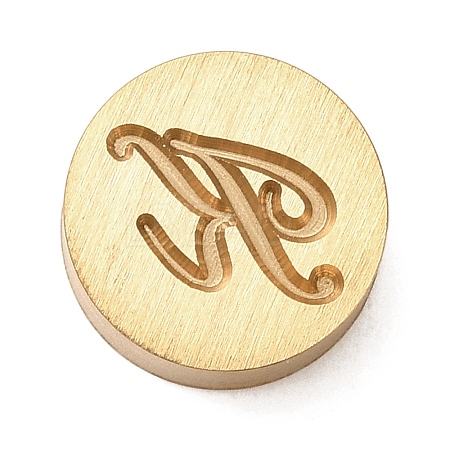 Golden Tone Brass Letter Stamps KK-R005-01K-1