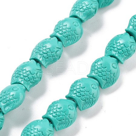 Synthetic Coral Carved Beads Strands CORA-C003-13B-01-1